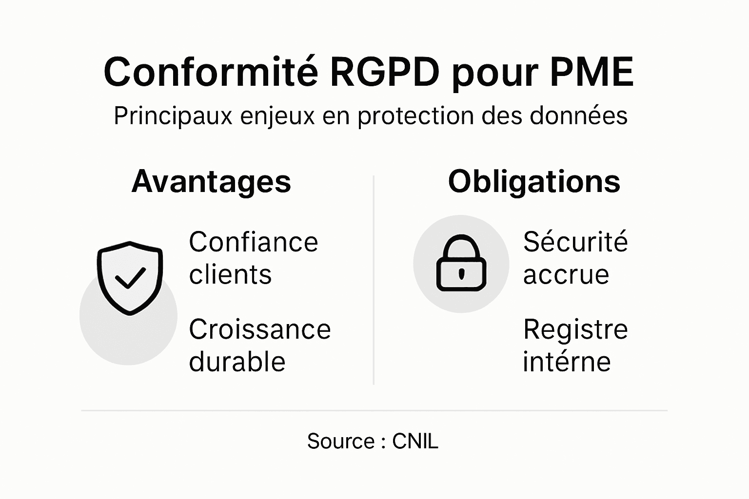 Tout ce que les PME doivent savoir sur leurs obligations RGPD, présenté en infographie