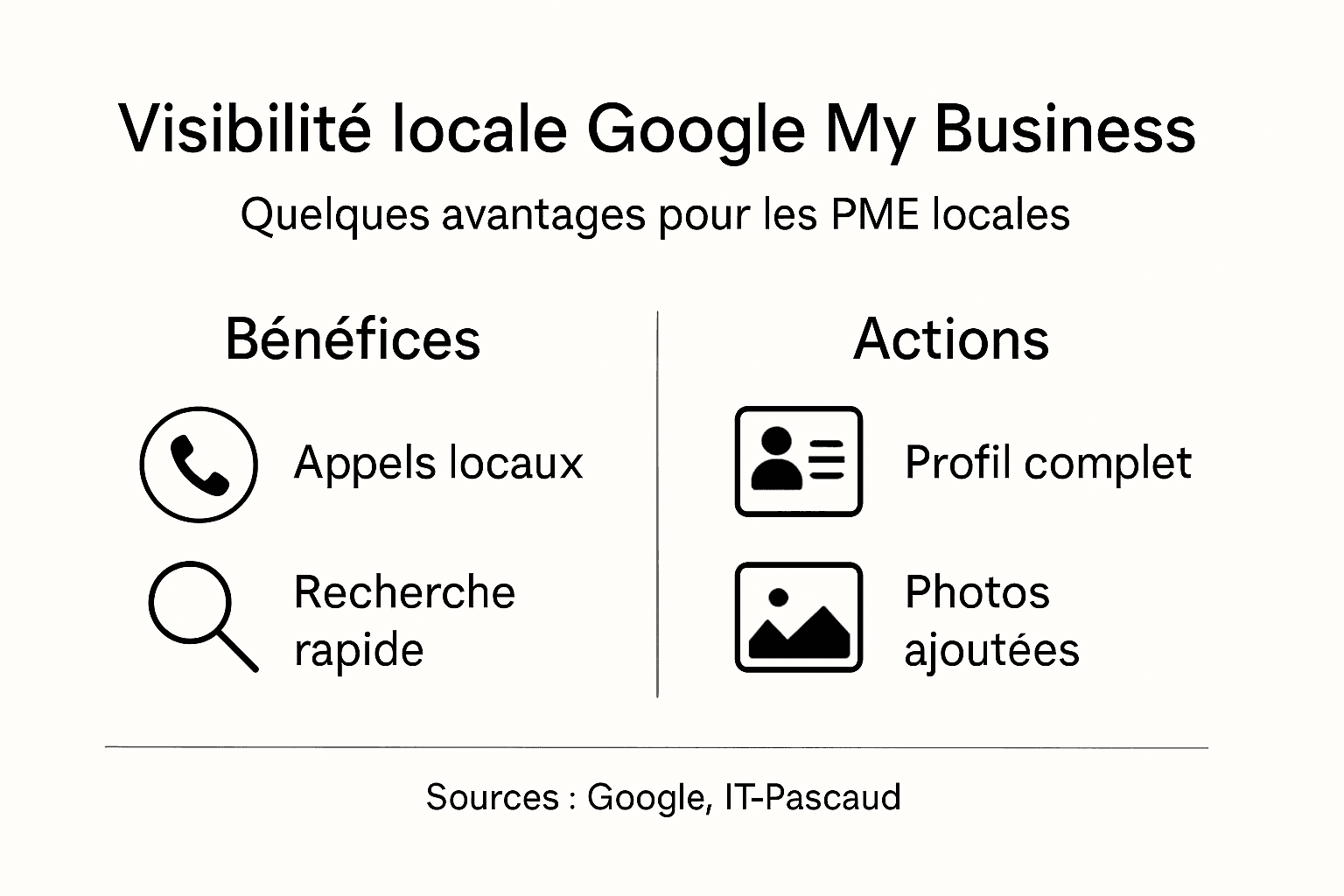 Infographie : comment booster la visibilité de votre PME locale sur Google