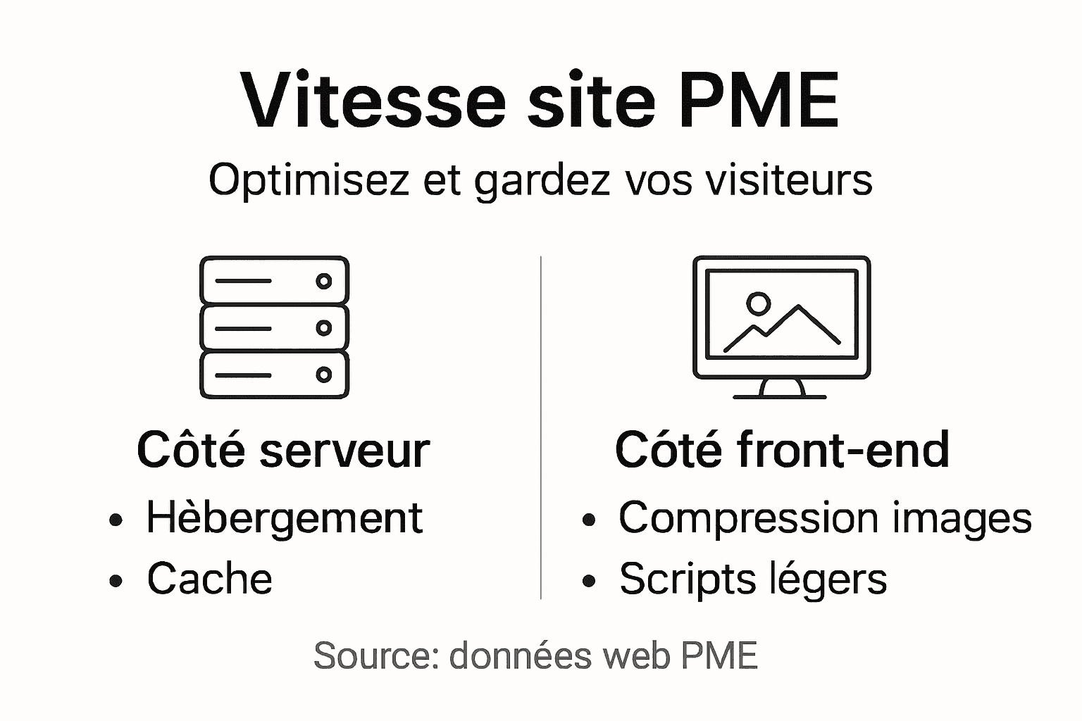 Infographie : comment accélérer le chargement de votre site web pour les PME