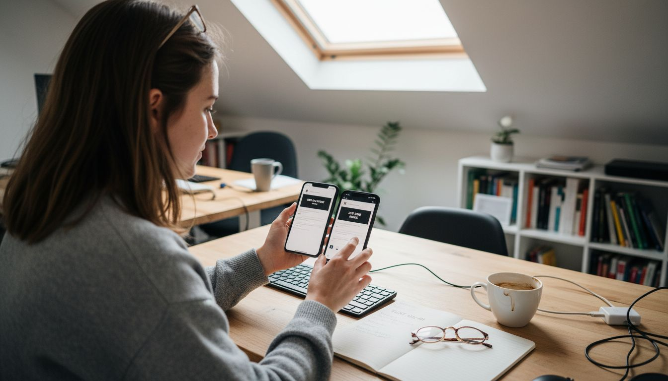 Vérifiez le bon affichage de votre site sur différents modèles de smartphones.
