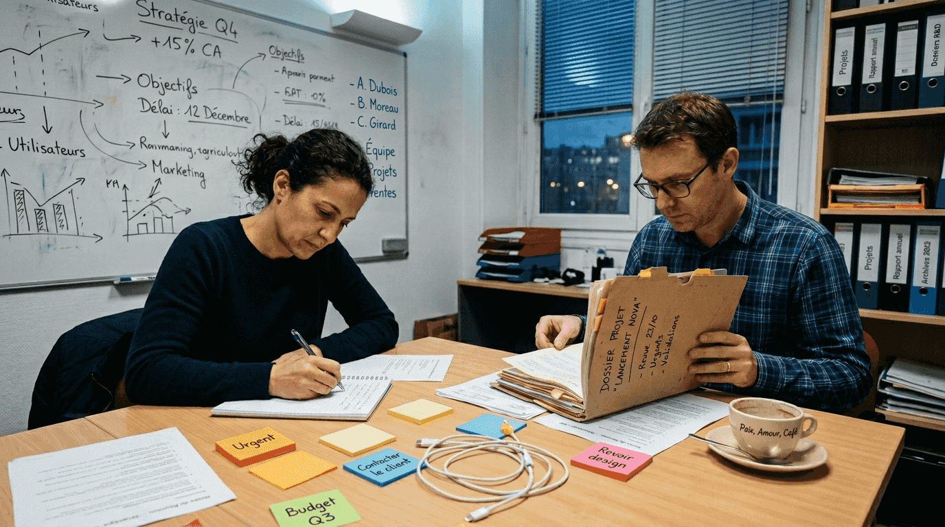 Réunion de lancement pour la création du site internet de votre PME