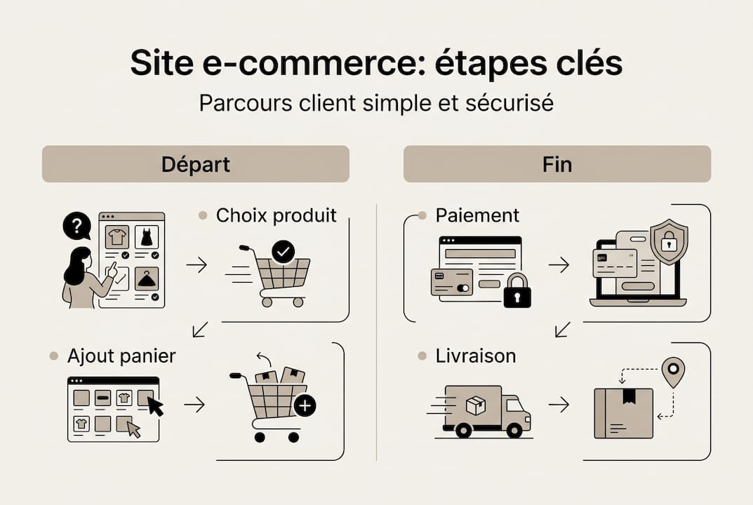 Les grandes étapes pour créer un site e-commerce dédié aux PME – Infographie