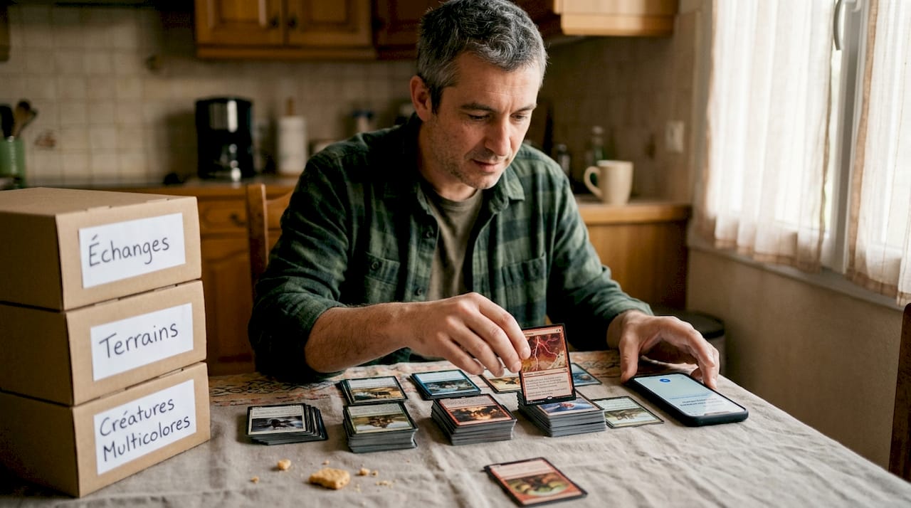 Passionné de Magic, je prends plaisir à trier mes cartes dans toutes les langues.