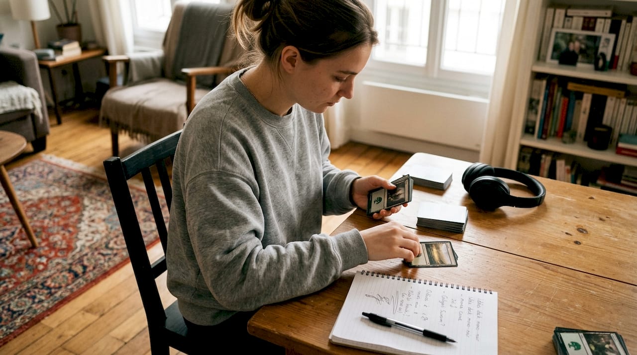 Je me lance dans Magic et je commence à trier et découvrir mes premières cartes.