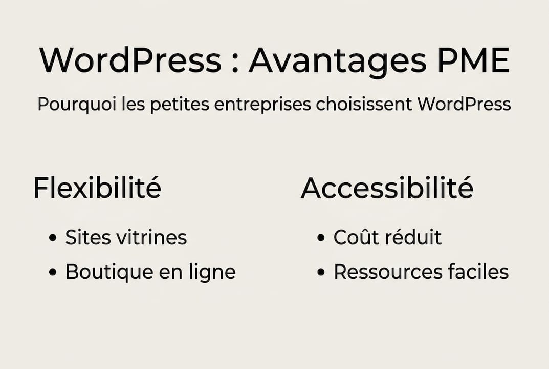 Infographie : les atouts incontournables de WordPress pour les petites entreprises