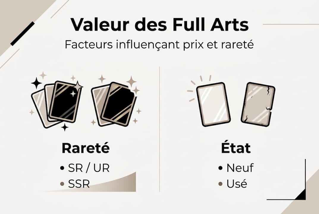 Infographie : tout savoir sur la valeur et la rareté des cartes full art