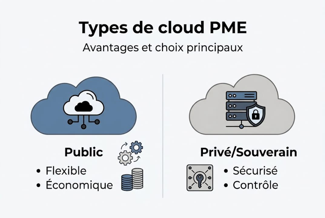 Infographie : quel type de cloud choisir pour votre PME ?
