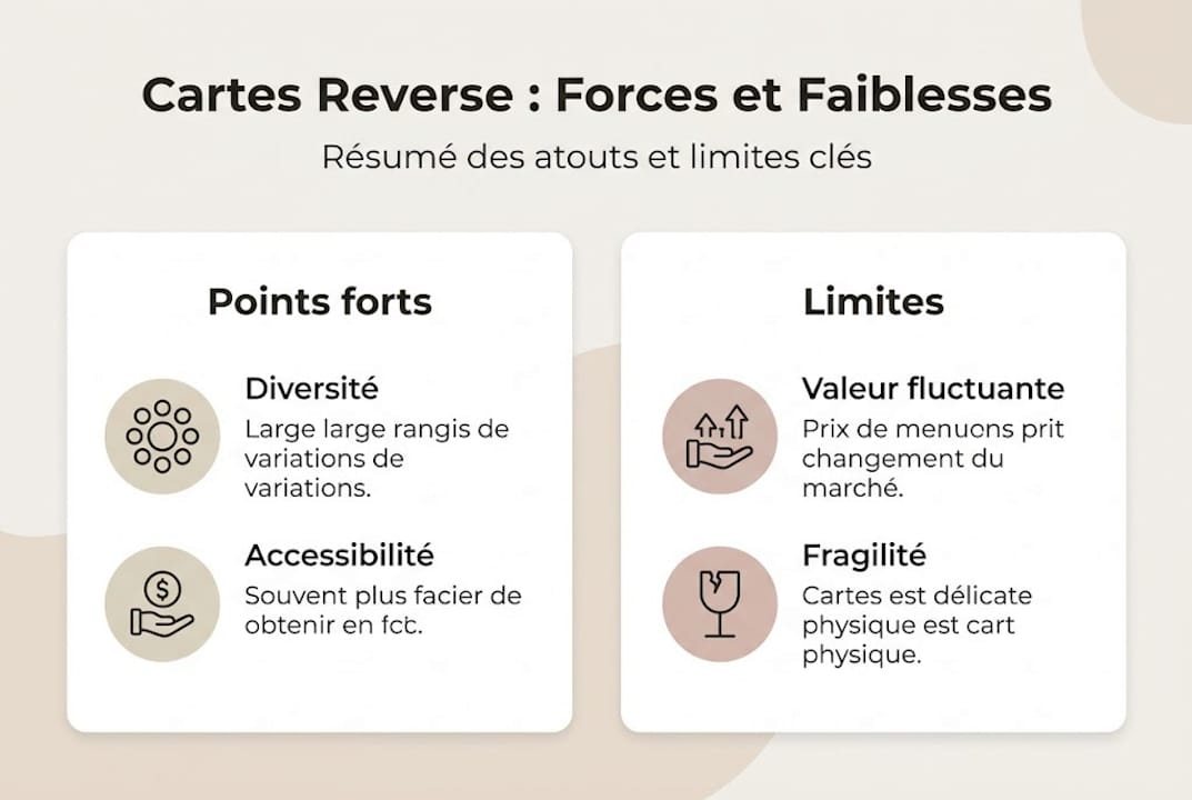 Infographie : avantages et limites des cartes inversées