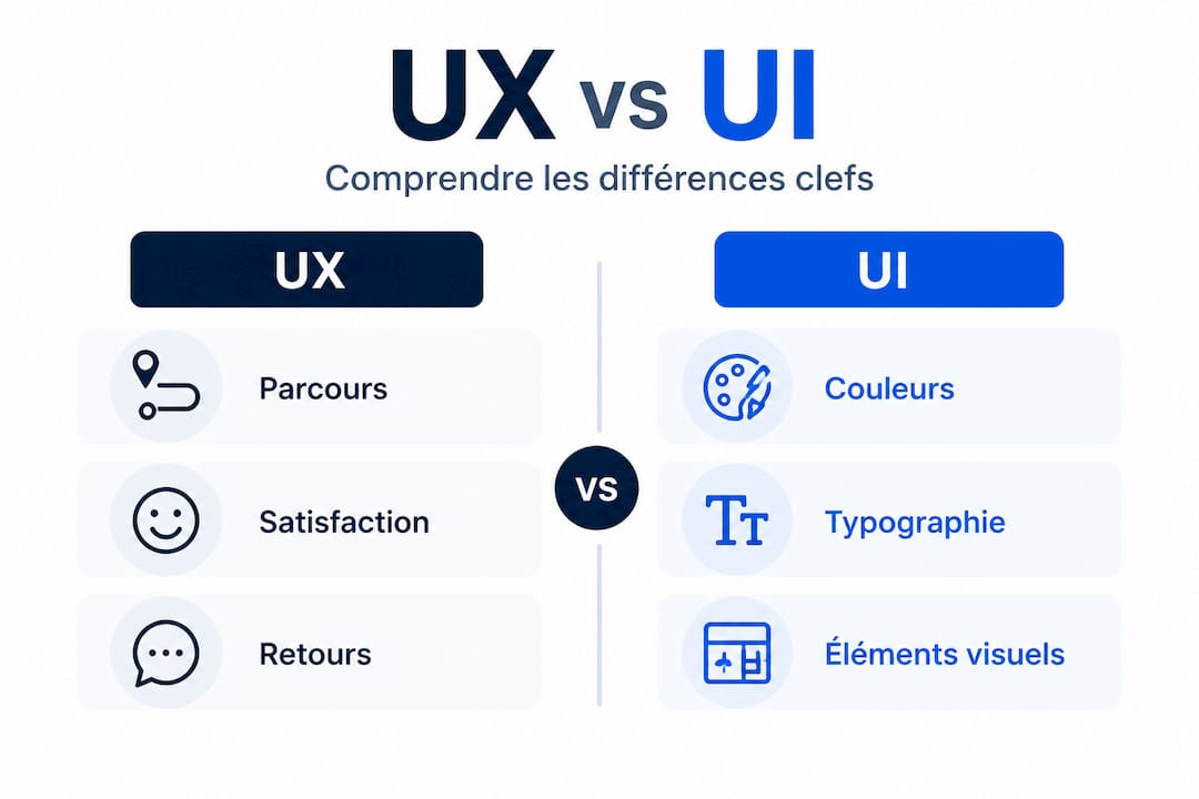 Infographie : comprendre les différences entre UX et UI pour les petites entreprises