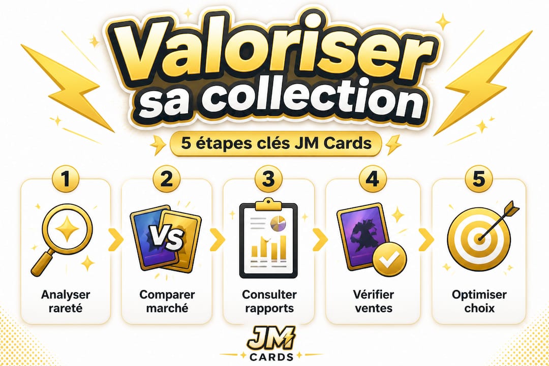Infographie : les étapes clés pour mettre en valeur sa collection de cartes