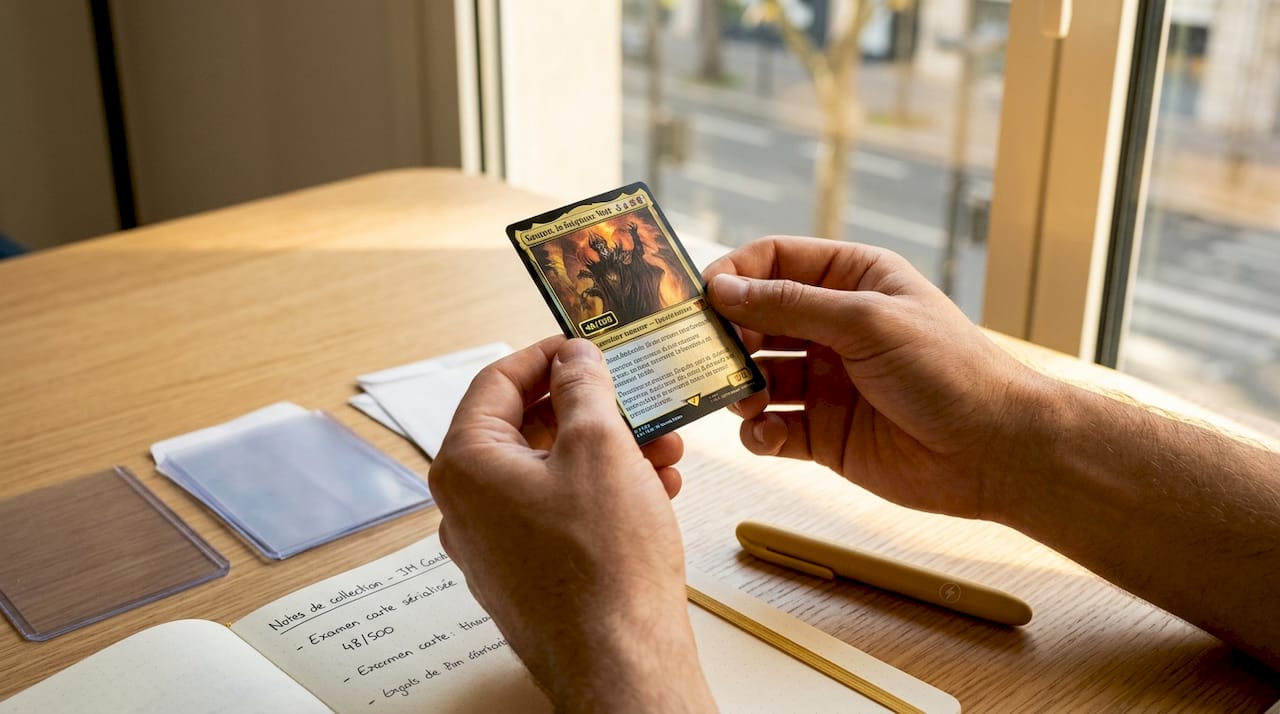 Zoom sur une carte Magic: The Gathering numérotée