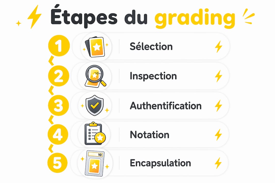 Infographie présentant les étapes essentielles du processus d’évaluation
