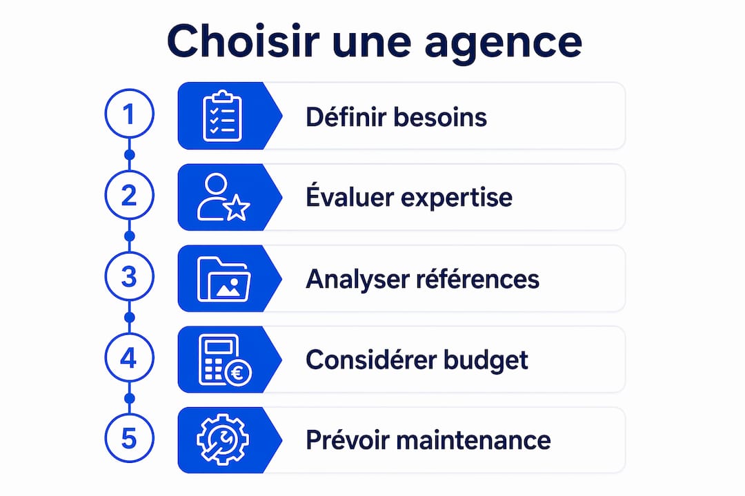 Les étapes clés pour bien choisir son agence web quand on est une PME – Infographie