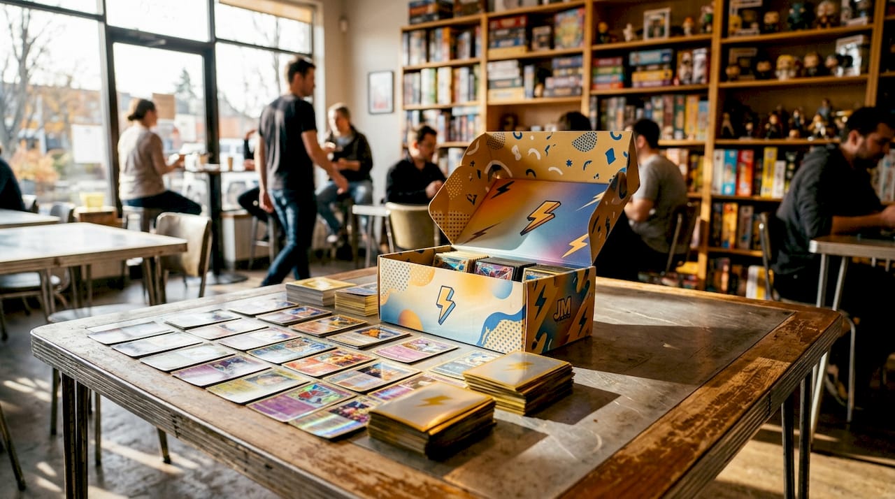 Ouvrez une boîte collector de cartes à jouer haut de gamme, remplie de contenus exclusifs.