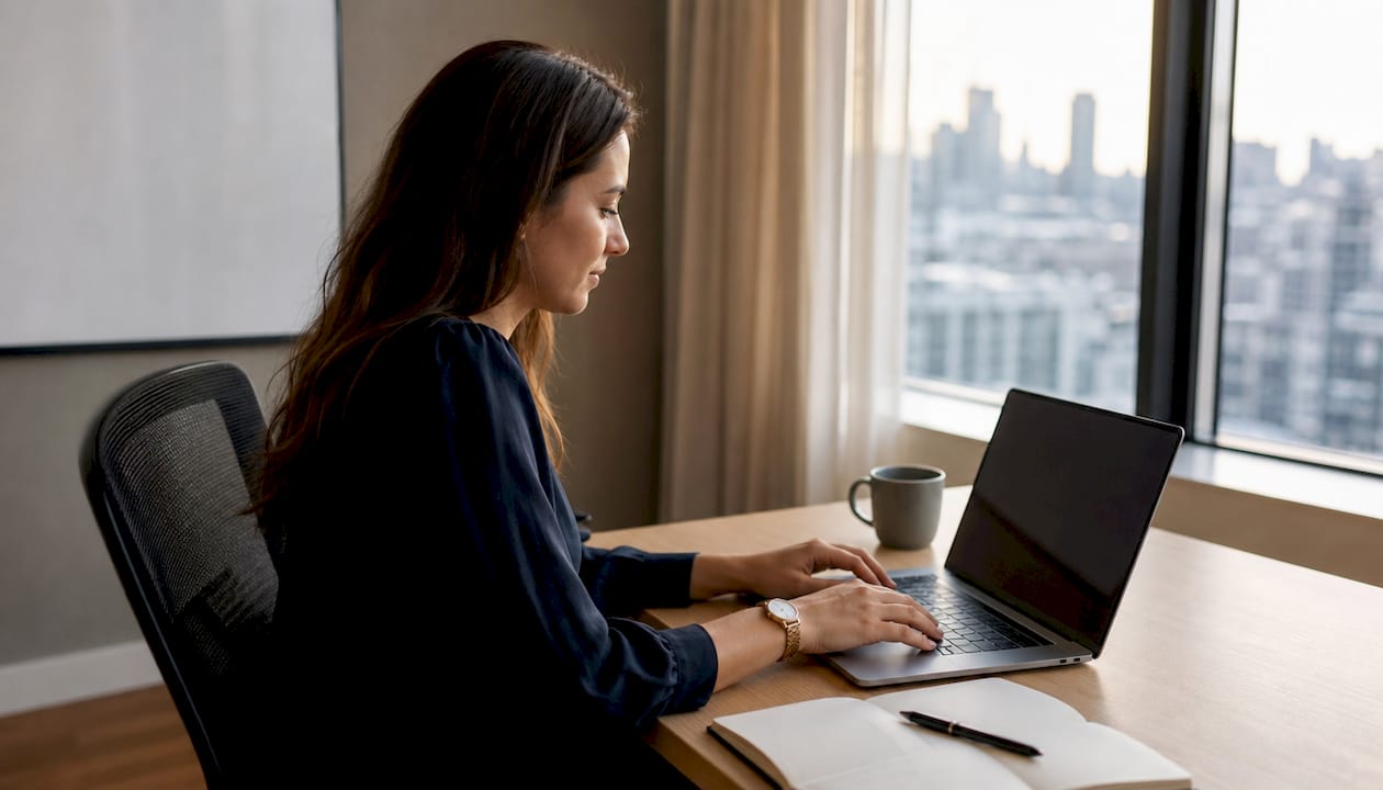 Des mains s’activent sur le clavier pendant l’analyse SEO d’un site.