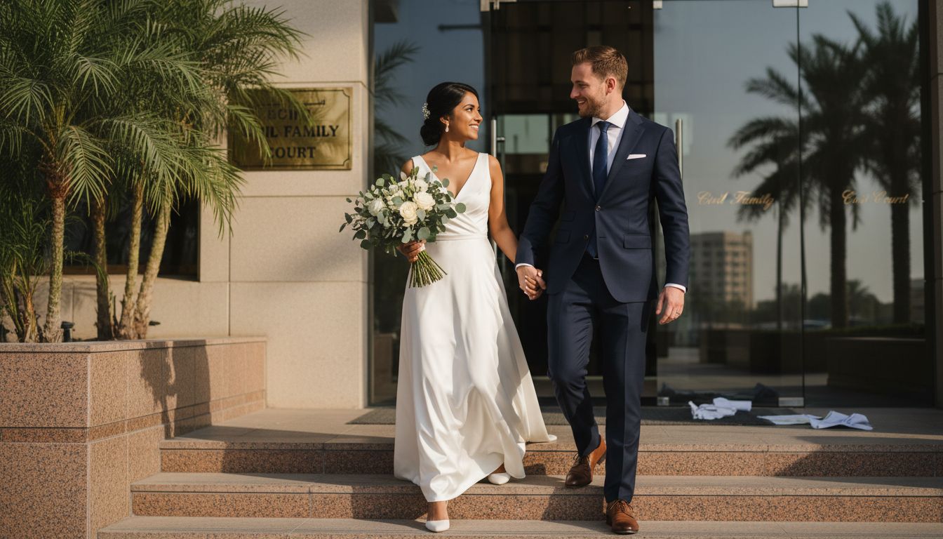 International couple exits UAE civil court wedding