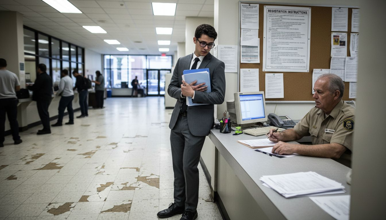 Submitting marriage documents at municipal registration office