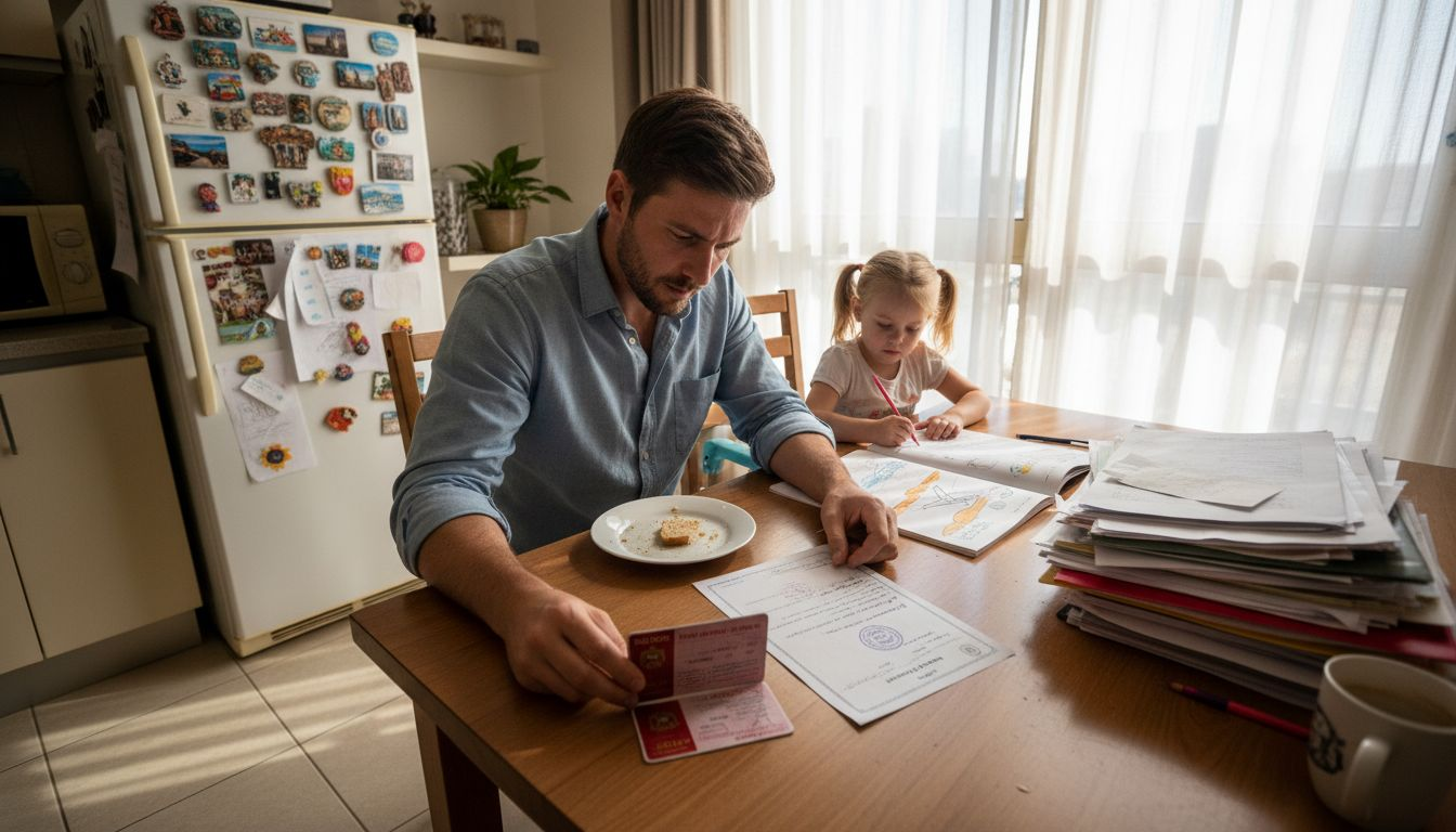 Expat father reviews UAE visa and marriage certificate