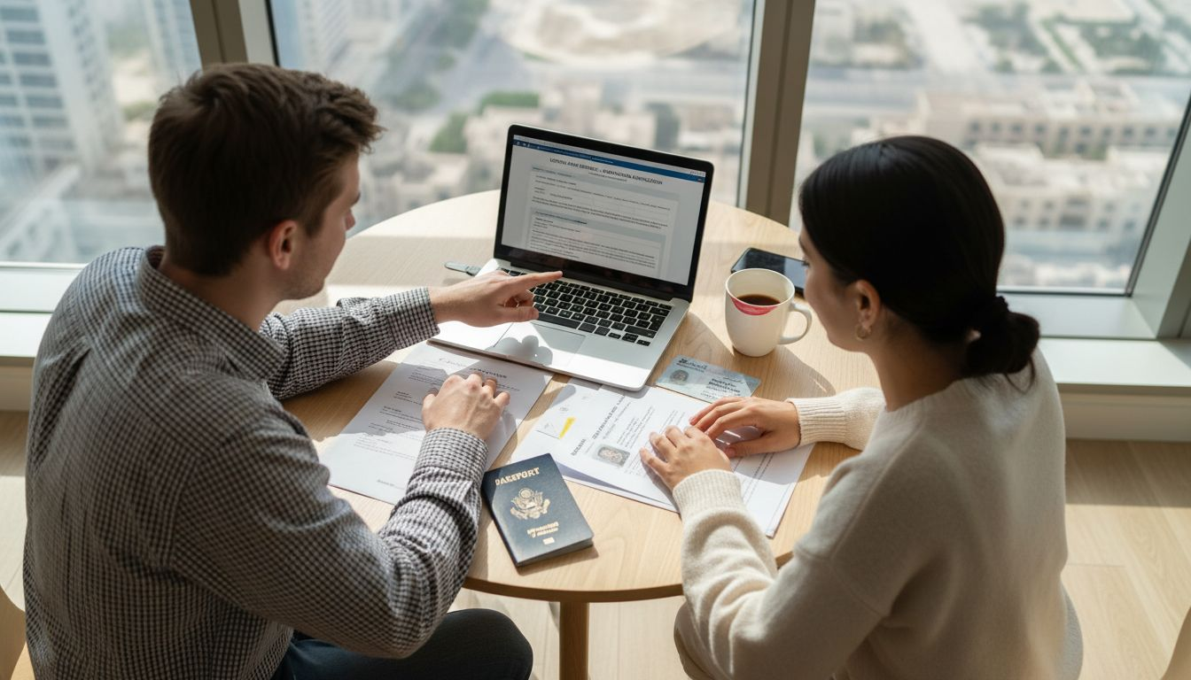 Couple applies for marriage online in Dubai