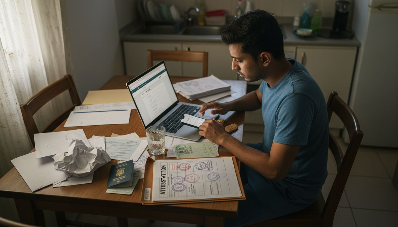 Applicant checking attestation timeline frustrated