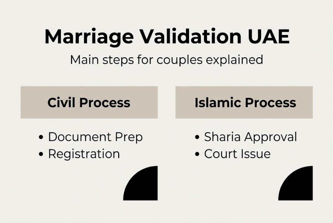 Infographic summary UAE marriage validation steps
