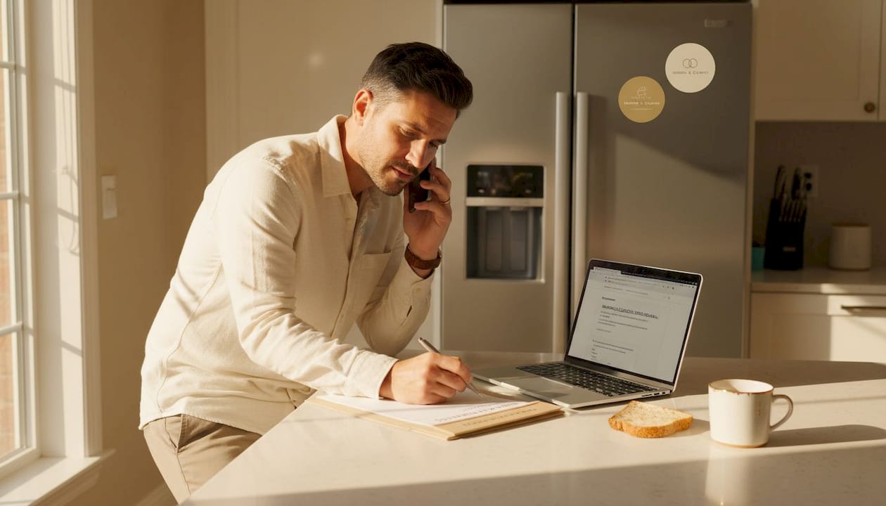 Person calling embassy to check requirements