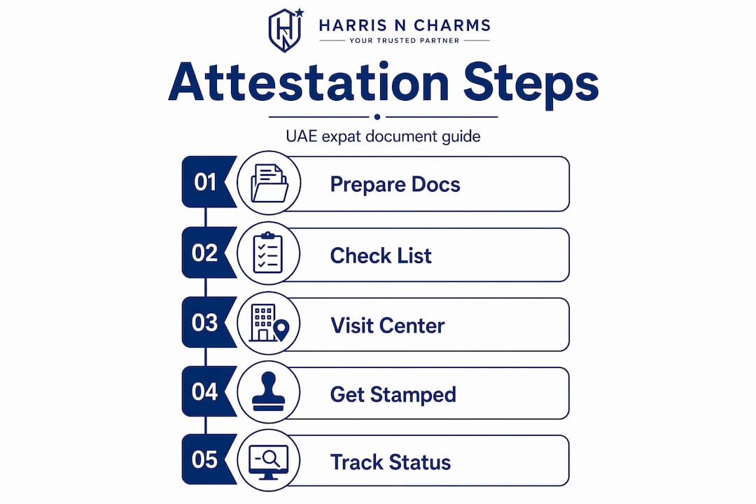 Infographic showing attestation process for Filipino expats