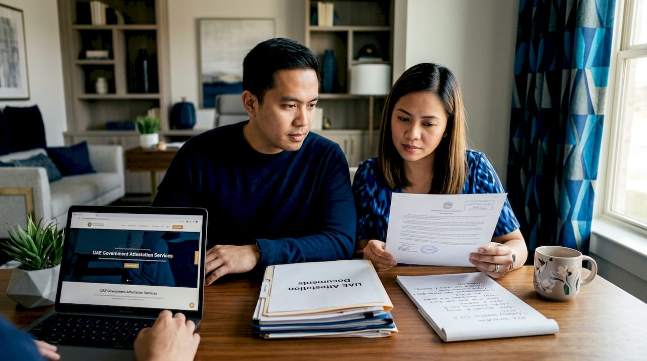 Filipino expats preparing attestation paperwork