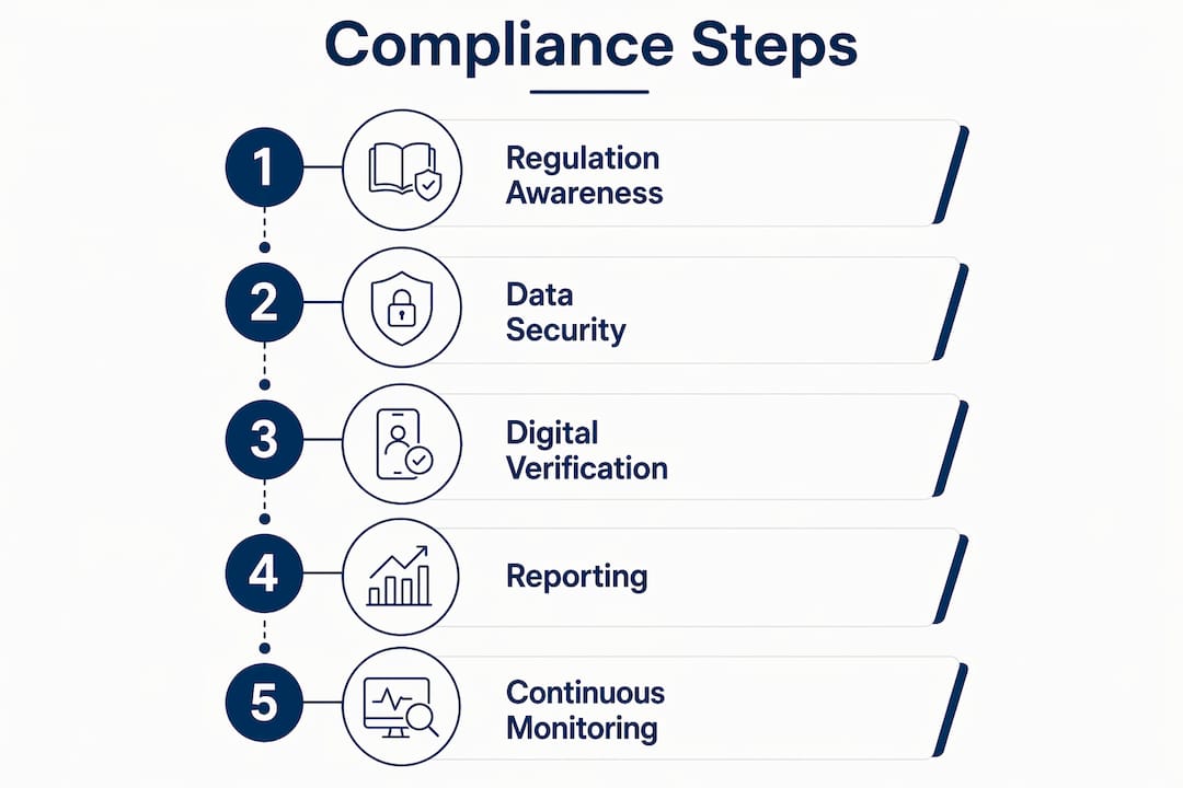 Infographic of attestation compliance steps 2026