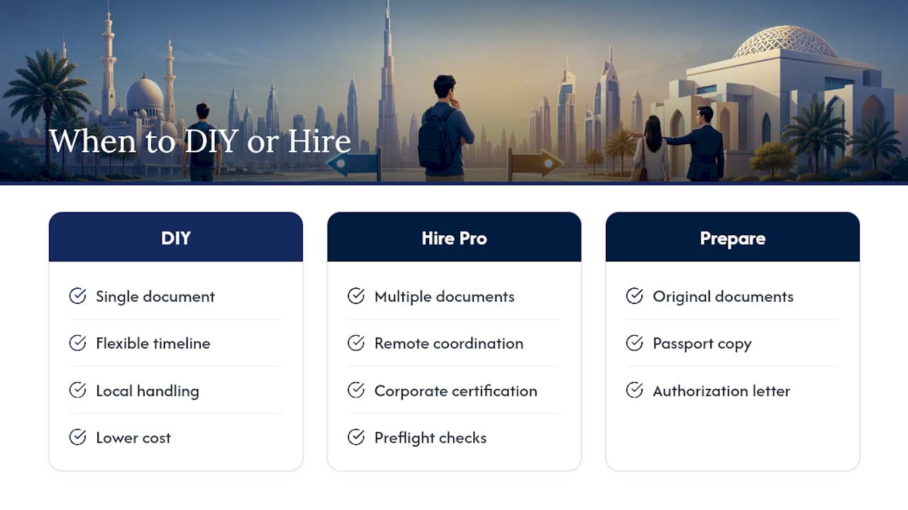 When Should You Hire a Professional for Document Legalization? — overview diagram