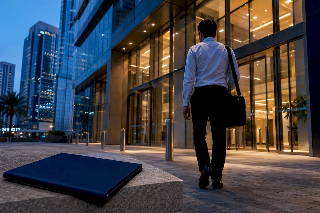 Founder approaching UAE mainland business center