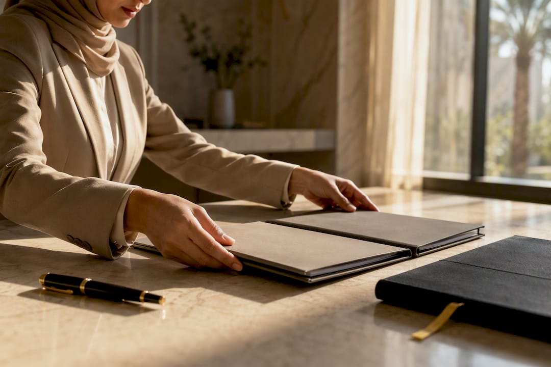 Legal translator preparing an Arabic wedding contract