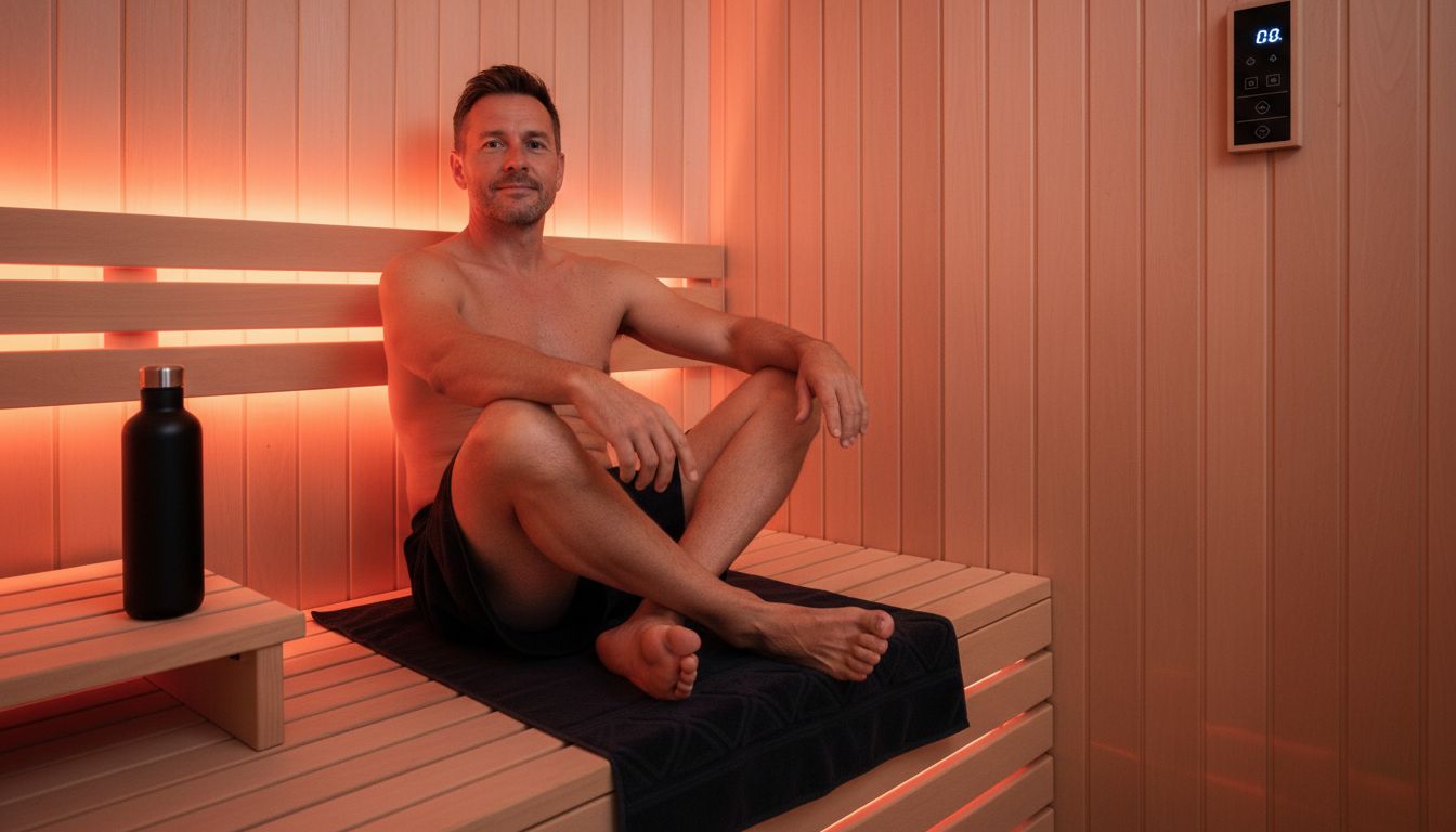 sidde infrarød sauna