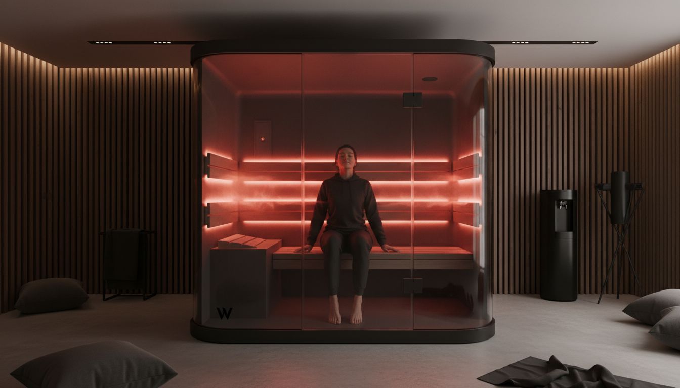 Modern wellness center with infrared sauna technology
