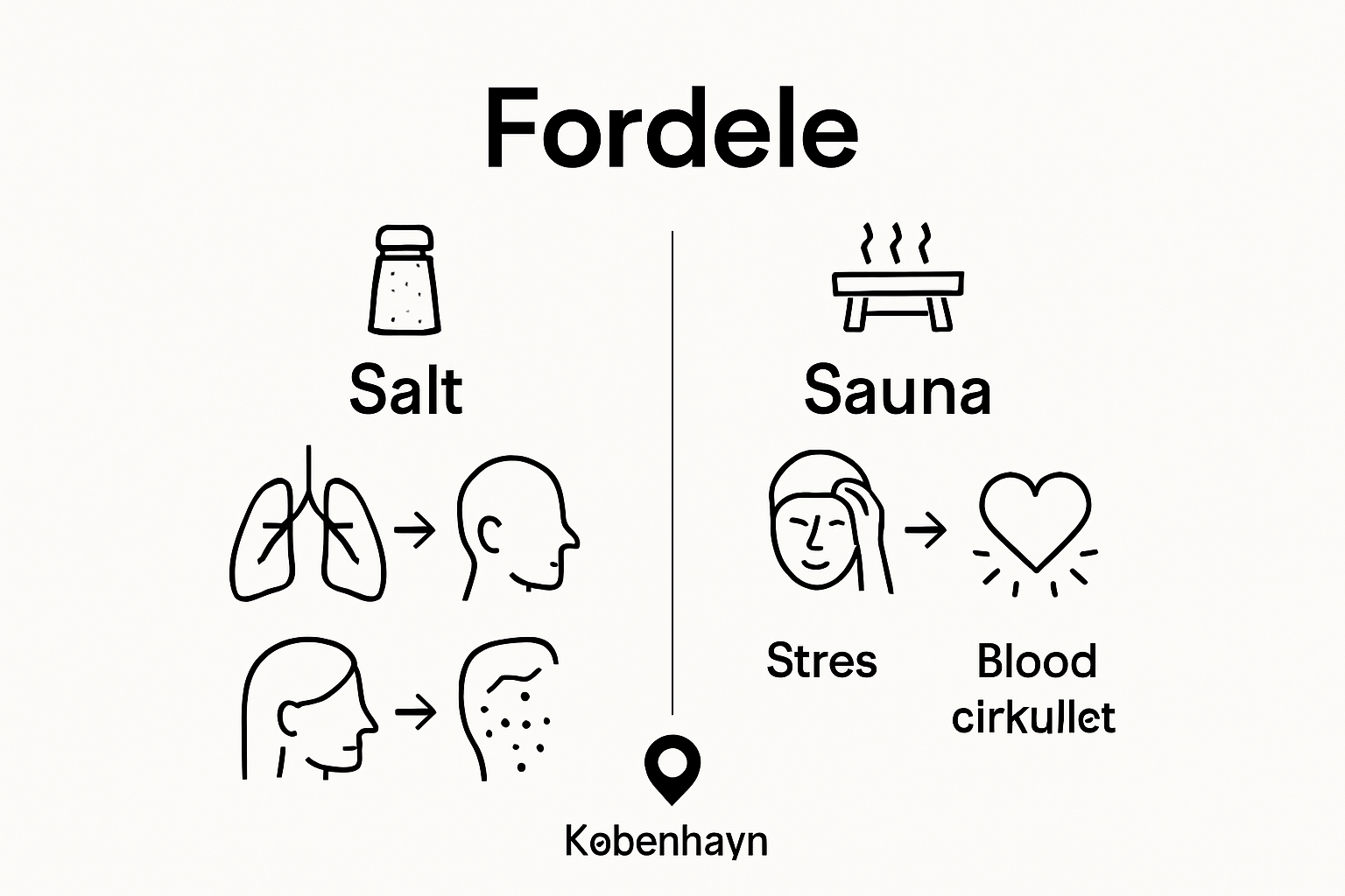Salt therapy vs sauna benefits comparison chart