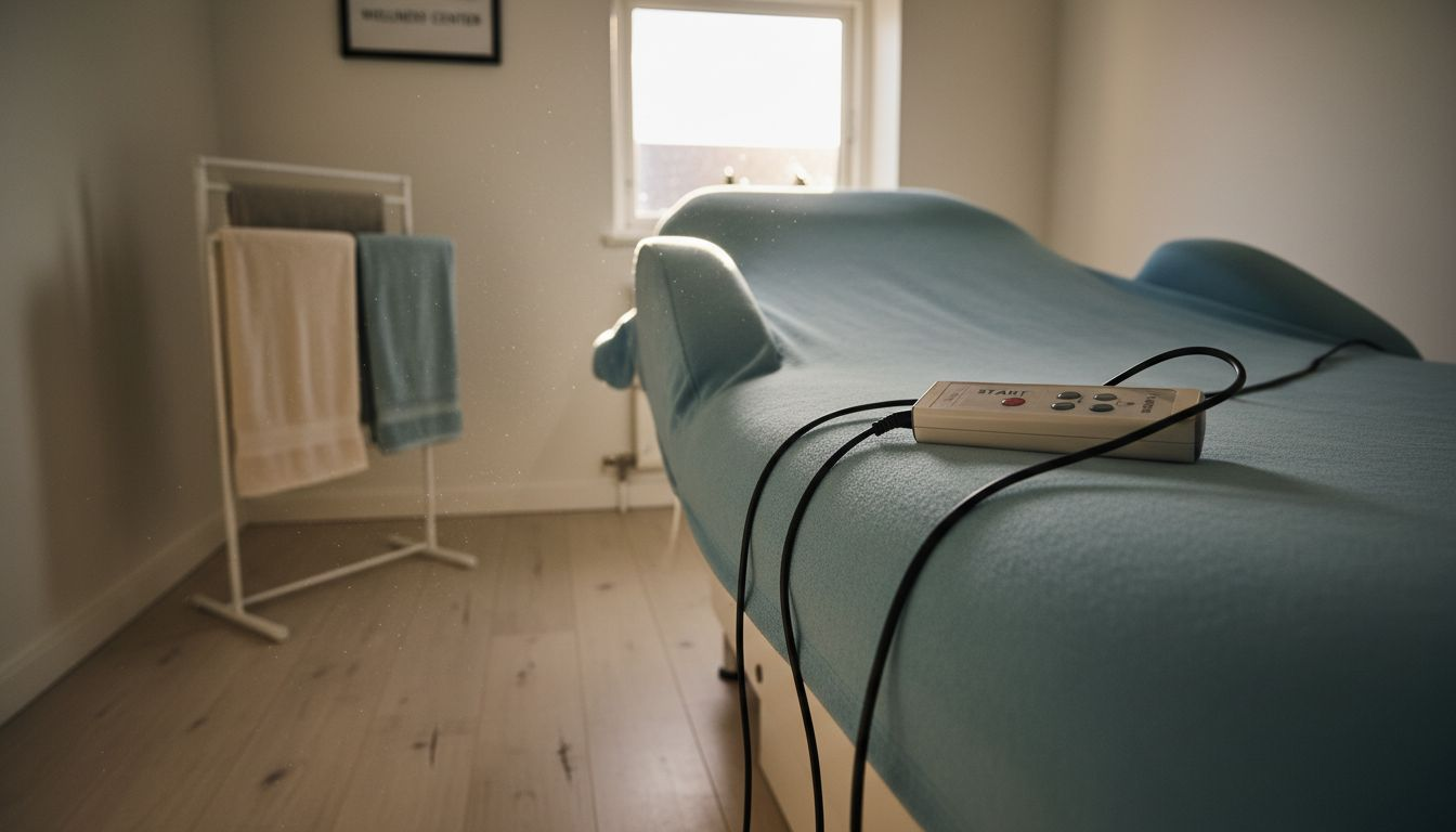 Nærbillede af hydromassagebriks og dyseudstyr