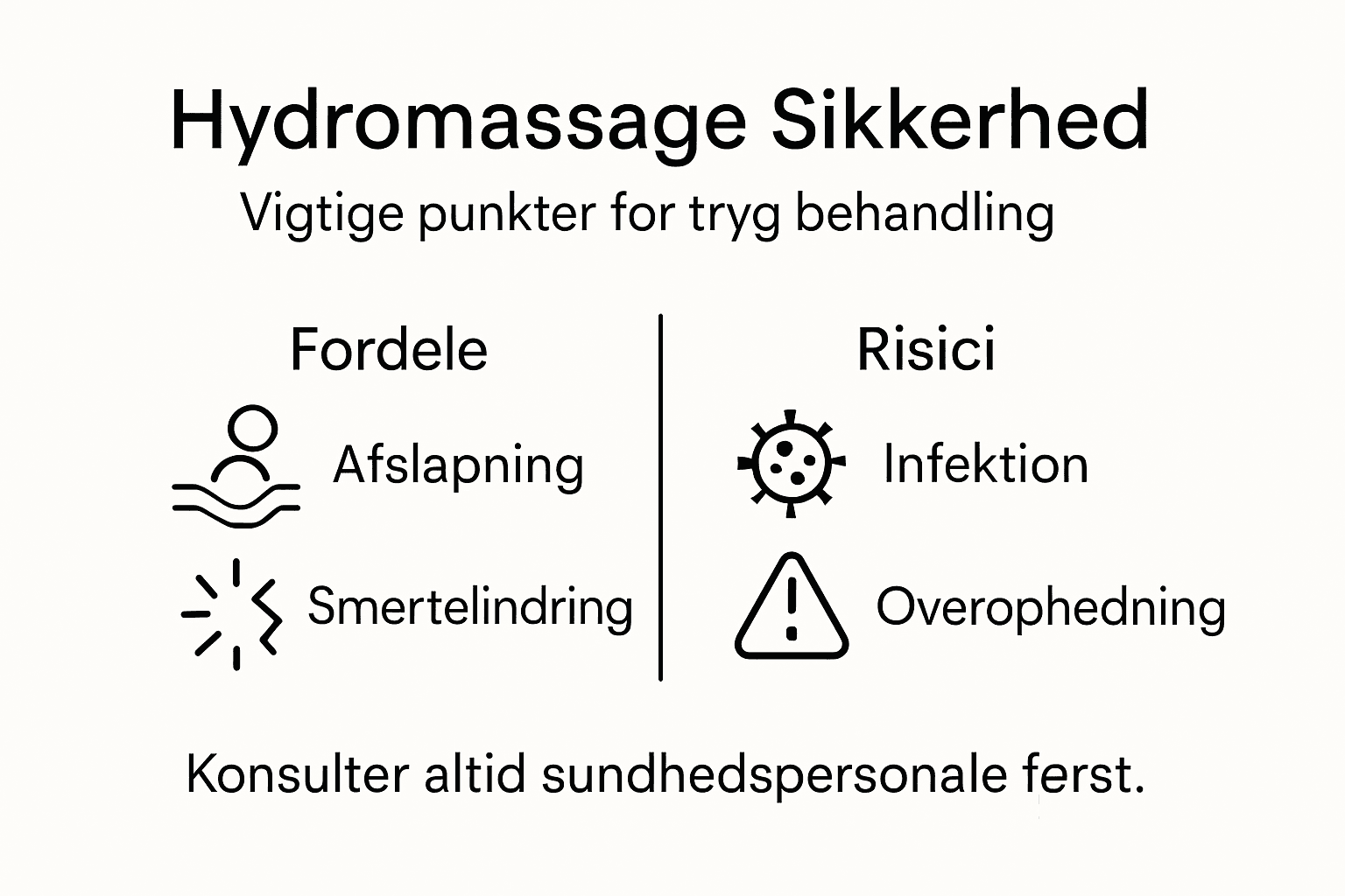 Fakta og gode råd om sikkerhed og fordele ved hydromassage