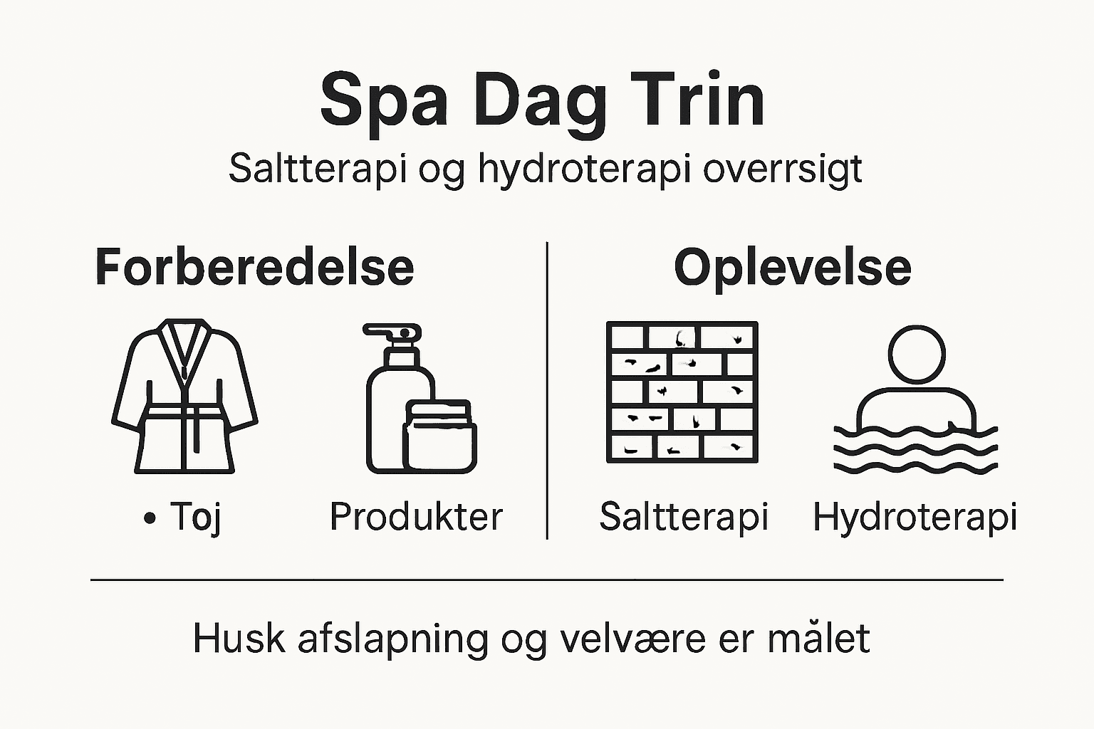 Grafisk oversigt: Sådan får du den perfekte spadag med salt- og vandterapi
