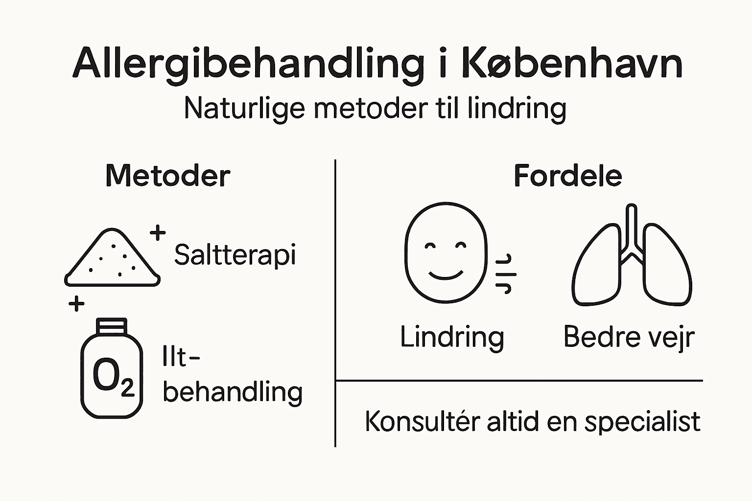 Grafisk oversigt: Effektive allergibehandlinger og saltterapi i hjertet af København