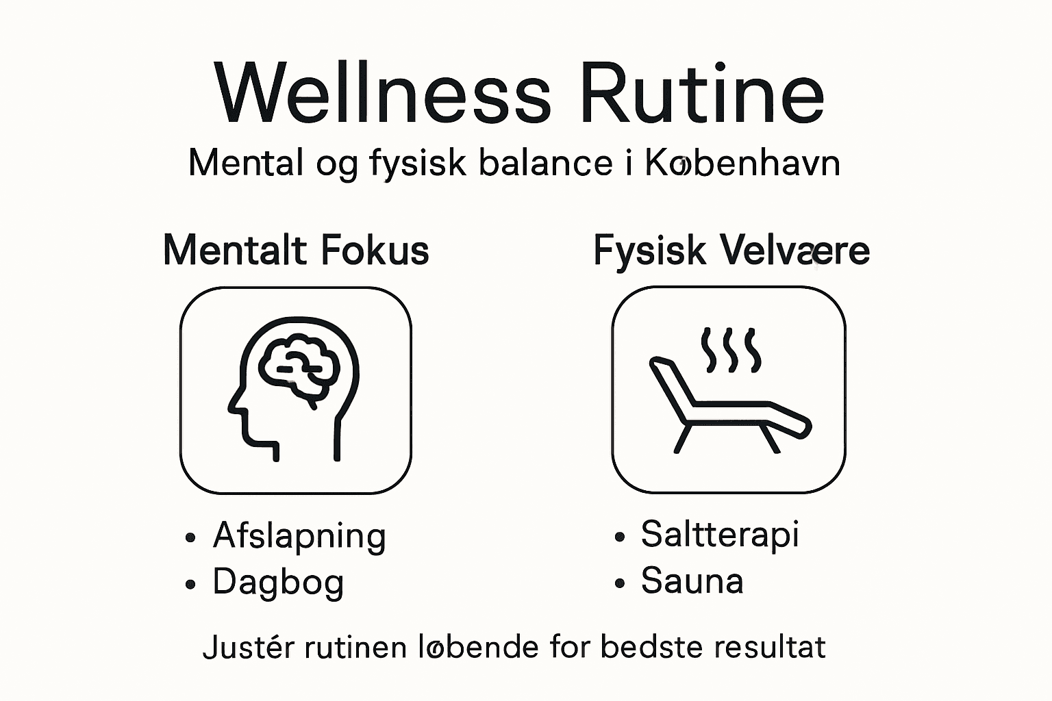 Grafisk guide til din wellness-rutine i København