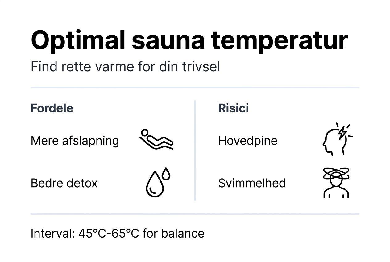 Oversigt: Sådan finder du den rette saunatemperatur – og hvad du skal være opmærksom på