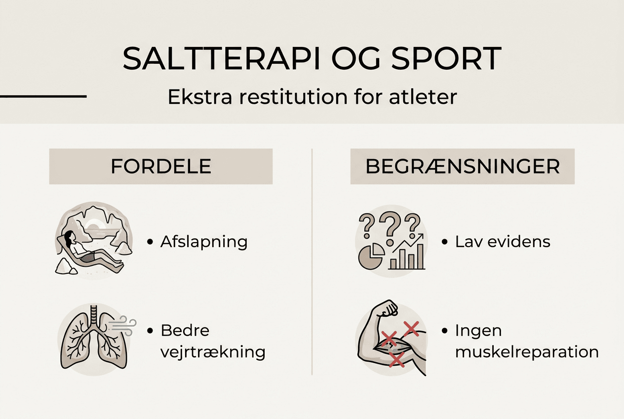 Grafisk oversigt: Saltterapi og restitution efter sport
