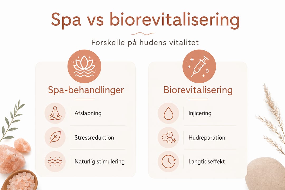 Sammenligning: Spa-behandling eller biorevitalisering – hvad passer bedst til dig?