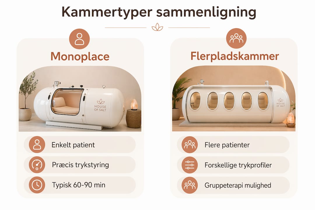 Oversigt: Fordele og ulemper ved enkelt- og flerpersoners trykkamre
