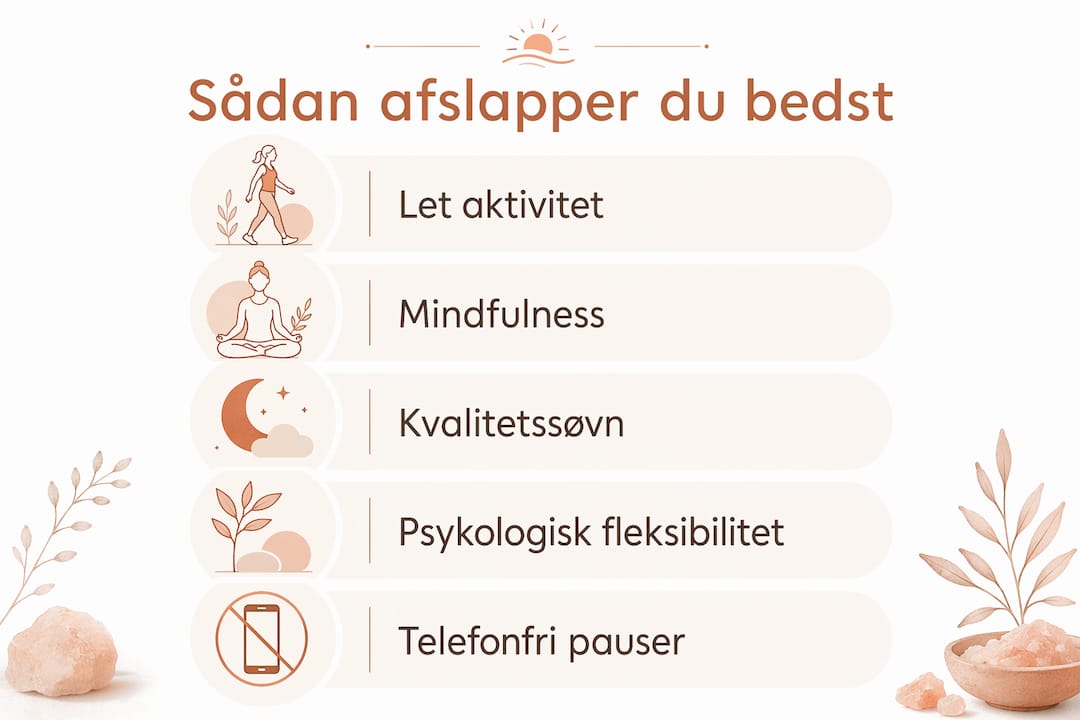 Infografik: Sådan slapper du bedre af – 5 simple trin