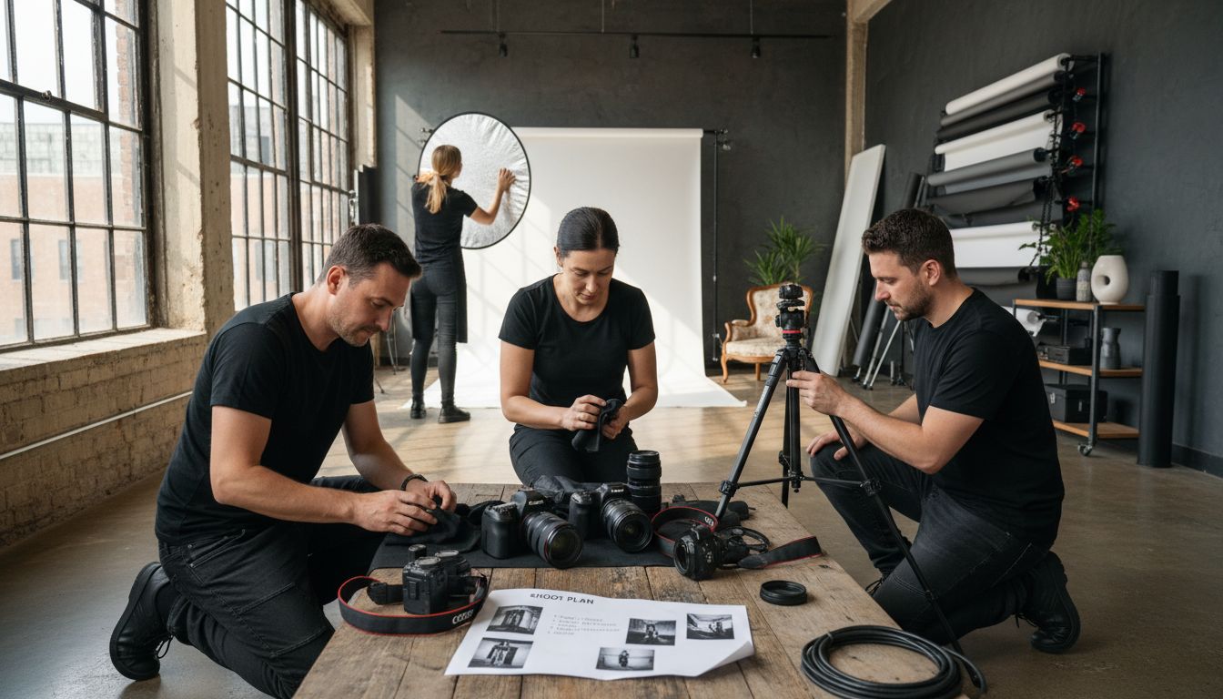 preparaci&oacute;n equipo fotogr&aacute;fico