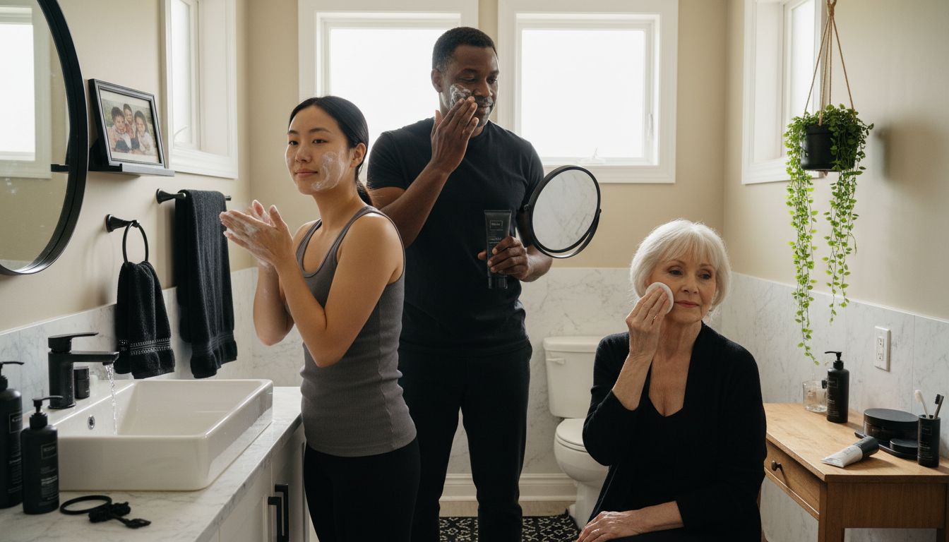 facial cleansing routine