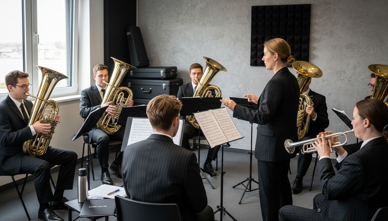 oompah band rehearsal