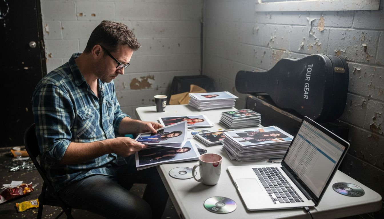 Manager shortlisting female singer applications backstage