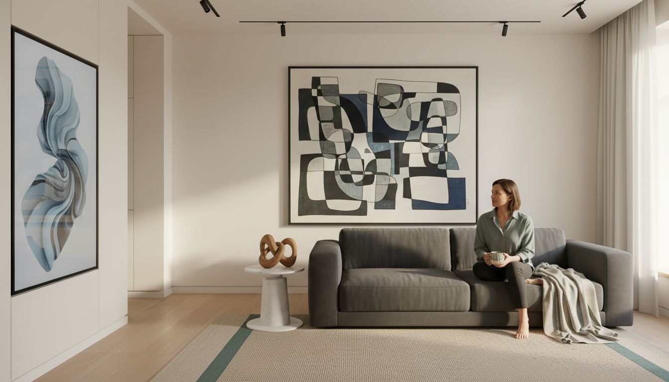 contemporary art living space